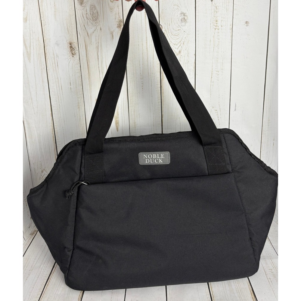 Noble Duck Black Pet Carrier Tote Bag Small Dog Cat Travel Shoulder Bag